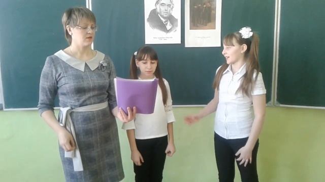 Читают: Жирякова Надежда, Ерменева Диана и Кулешова Рита. Басня "Волк и ягненок"." смотреть онлайн