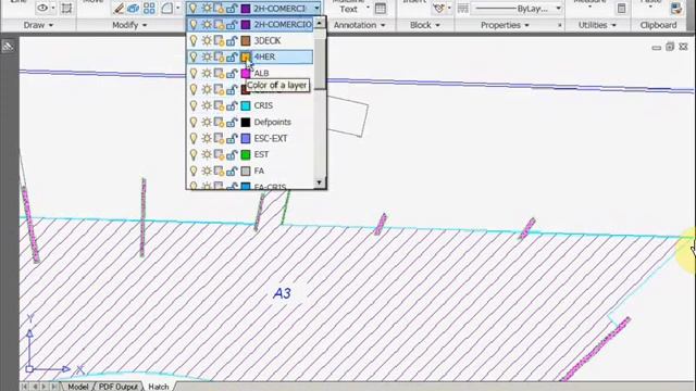 AutoCad - 10-4 تغيير لون الطبقة смотреть онлайн