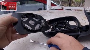 Peugeot 307  How To Replace The Side Mirror Glass