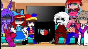 🇧🇷|The Amazing Digital Circus React to pomni as ena |🇺🇲|gacha|part 1/1|