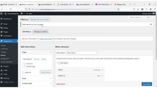 Creating Menu and Sub Menu Items (Drop Down Menu Items) in WordPress #menu #submenubar #wordpress смотреть онлайн