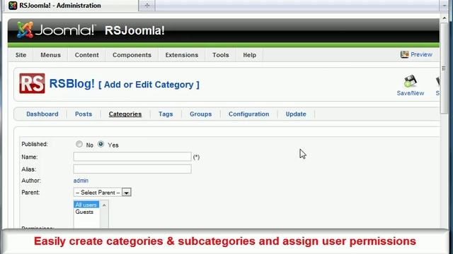 Ep. 37 RSBlog! - Joomla! blogging extension - backend presentation смотреть онлайн