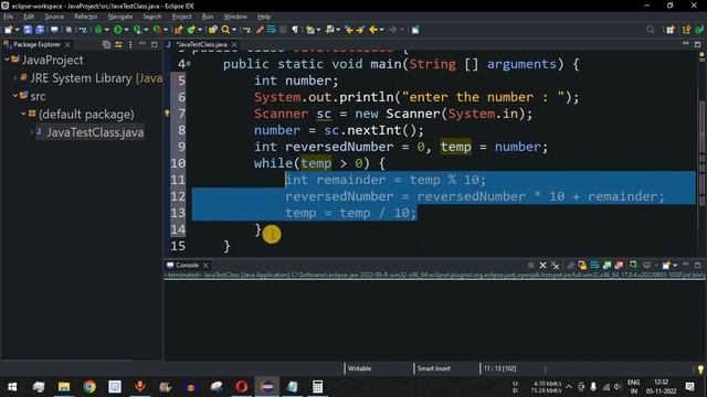 Java Program #10 - Palindrome Number in Java смотреть онлайн