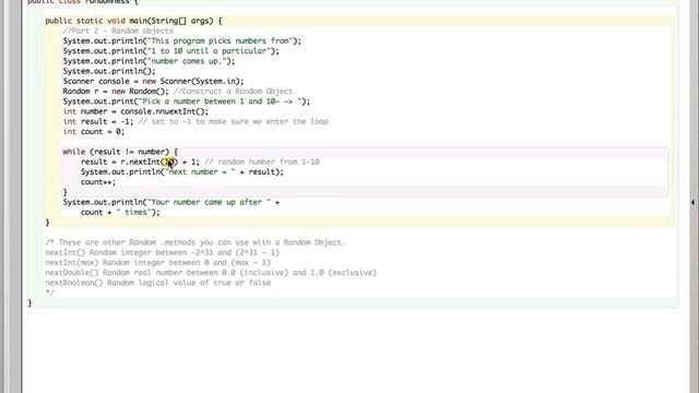 Java Random Objects смотреть онлайн