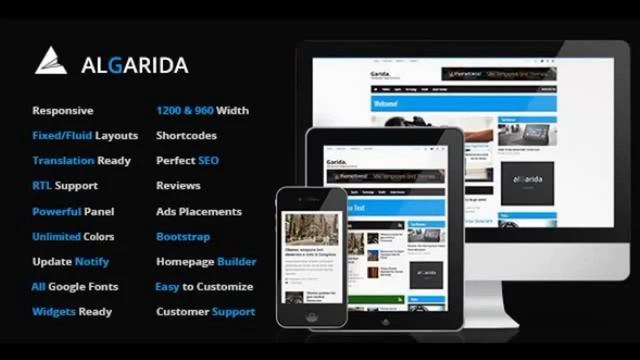 Preview Algarida Responsive WordPress News And Magazine Bl Blog Magazine WordPress Downloa смотреть онлайн