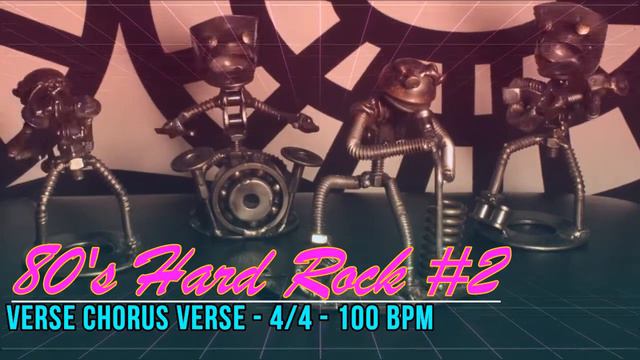 100 BPM - 80's Hard Rock #2 - 4/4 Drum Track - Metronome - Drum Beat смотреть онлайн
