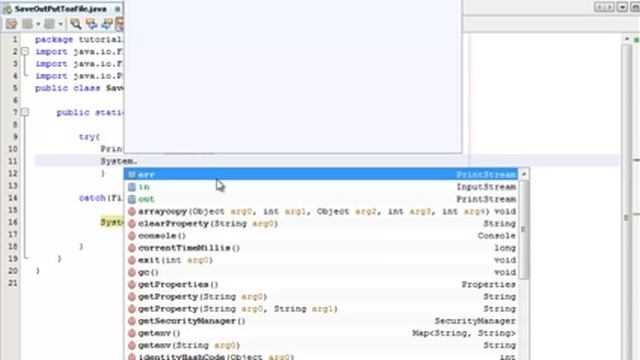 Save Console output into a file using java смотреть онлайн