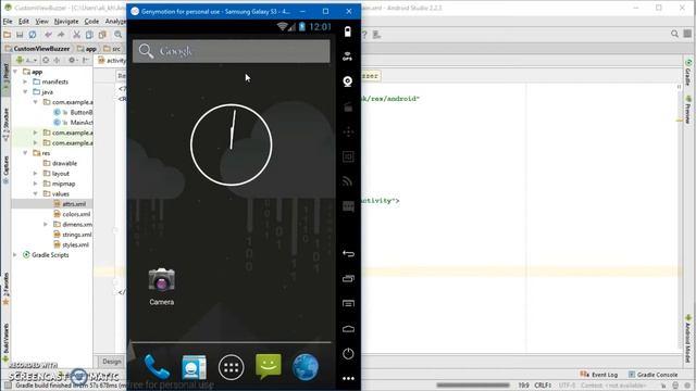 Android Custom View ButtonBuzzer(Part- 3) смотреть онлайн