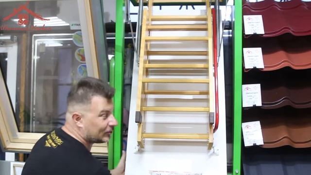 Лестница FAKRO. Факро. Установка лестниц в крышу дома. смотреть онлайн