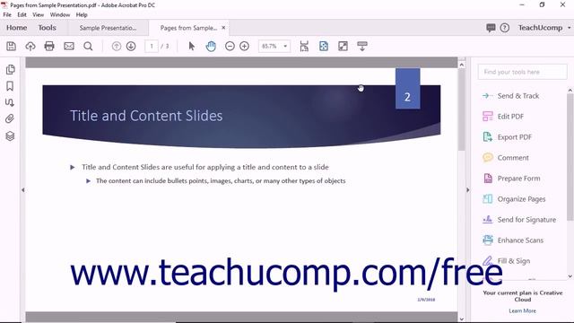 Acrobat Pro DC Extracting and Replacing Pages- Adobe Acrobat Pro DC Training Tutorial Course смотреть онлайн