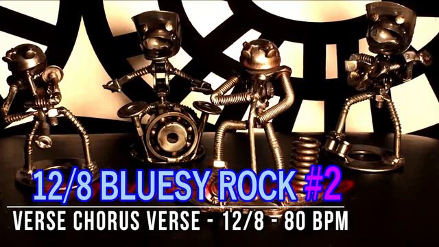 80 BPM - Blues Rock Shuffle #2 - 12/8 Drum Track - Metronome - Drum Beat смотреть онлайн