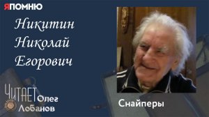 Никитин Николай Егорович. Проект "Я помню" Артема Драбкина. Снайперы.