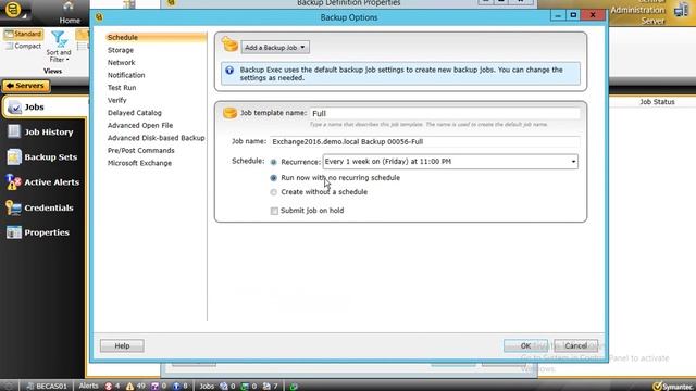 Veritas BE15 Backup Exchange 2016 смотреть онлайн