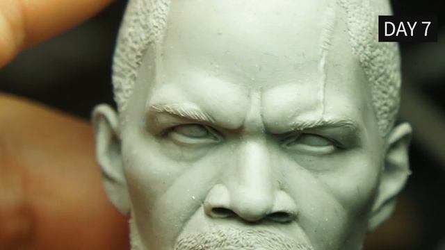 1:6 scale Django Realistic head sculpting process polymer clay смотреть онлайн