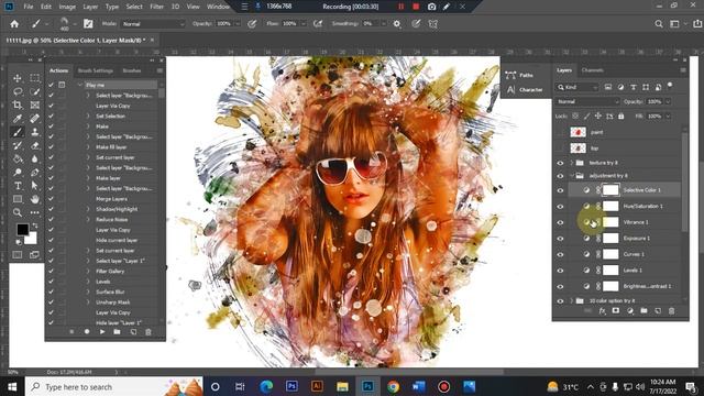 Stylish Painting Photoshop Action смотреть онлайн