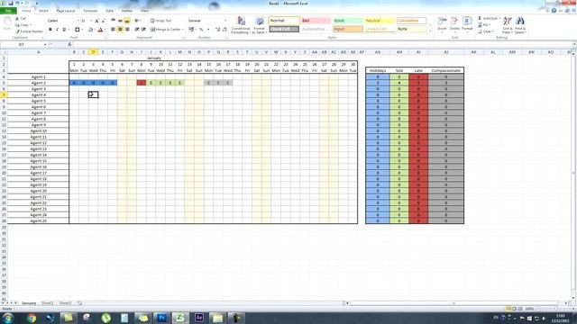 STAFF ATTENDANCE SHEET: HOW TO CREATE A SIMPLE ROTA FOR STAFF IN EXCEL | EMPLOYEE SCHEDULE + FREE D смотреть онлайн