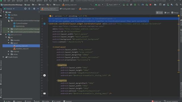 Custom Snackbar Message Android 4.0 смотреть онлайн