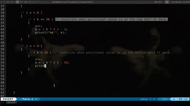 The Out-Faro Shuffle & C Programming смотреть онлайн