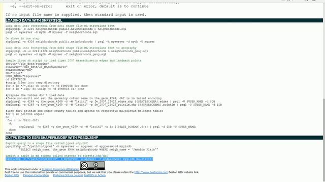PostGIS - pgsql2shp.exe - Export PostGIS table to Shapefile - Command Line смотреть онлайн