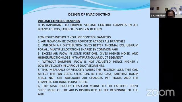 DUCT SIZING, FRICTION LOSS & FAN SELECTION смотреть онлайн