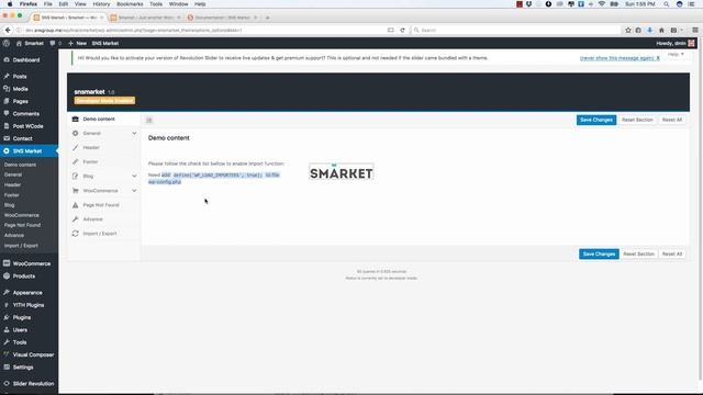 SNS Market - How to Import Demo Content смотреть онлайн