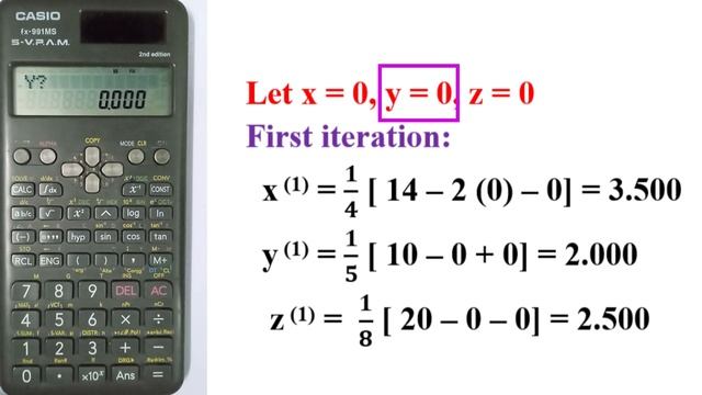 Gauss- Jacobi method | Solution of system of equations | Shortcut method using calculator | Tamil смотреть онлайн