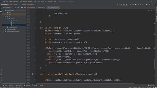 JavaFX and Scene Builder - Brick Breaker Game part 2 смотреть онлайн