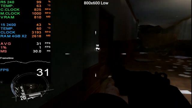 Enemy Front | Radeon AMD R5 240 + i5 2400 | 720p, 600p, Low смотреть онлайн