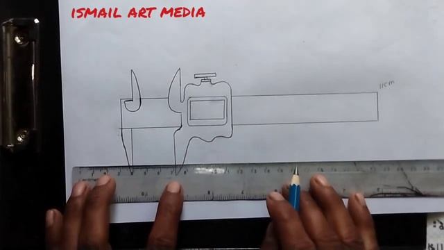 Vernier Calipers Drawing | How to Draw Vernier Calipers step by step easy | ভার্নিয়ার স্কেল অংকন смотреть онлайн