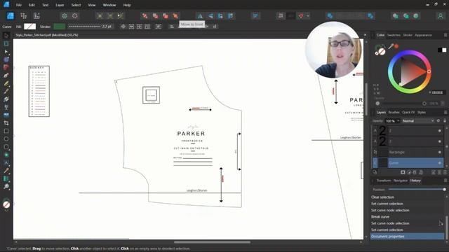 How to measure curves in Affinity Designer 2 for sewing смотреть онлайн