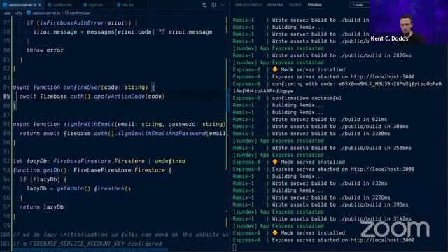 Live with Kent: Remix + Firebase auth stuff смотреть онлайн