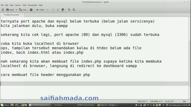 PHP xampp linuxmint make redirect php file смотреть онлайн