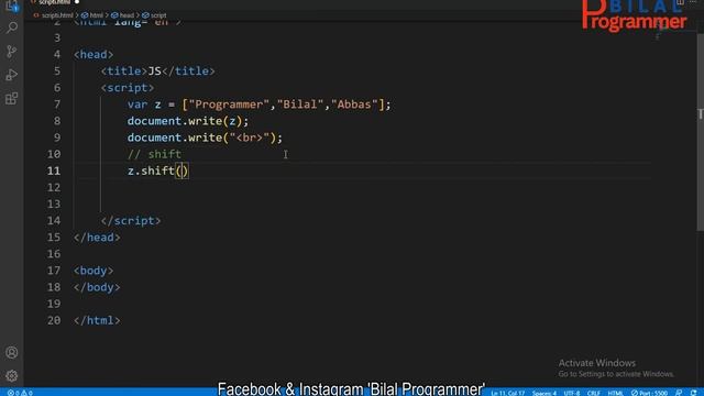 JavaScript array shift and unshift method in Urdu/Hindi tutorial 50 #javascript #shift #unshift смотреть онлайн