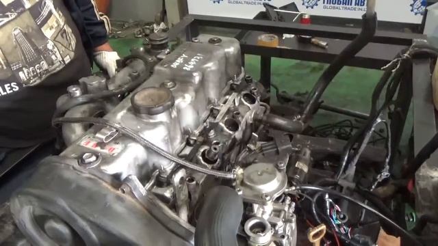 Проверка компрессии двигателя Hyundai Grace D4BF Y864731