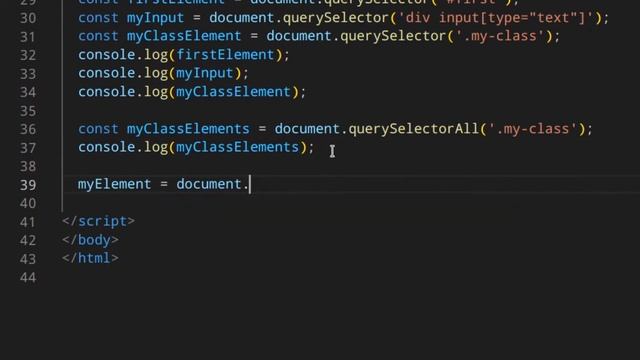 querySelector and querySelectorAll in Javascript | Get Element By Css Selector смотреть онлайн
