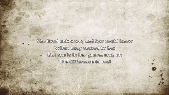 A Love Poem - William Wordsworth смотреть онлайн