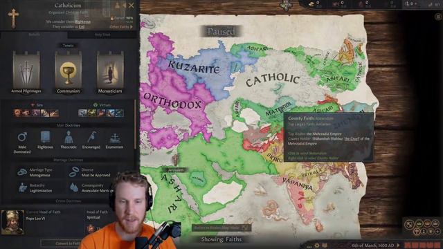Crusader Kings 3 Time lapse: 867 Baseline смотреть онлайн