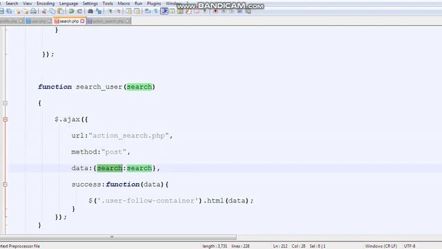 Instagram Tutorial Part-82: Search Users JQUERY AJAX PHP MYSQLI for android mobile, tablet and web. смотреть онлайн