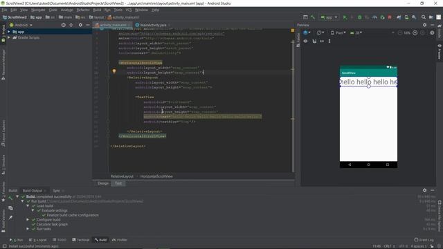 Scroll View || Android Studio смотреть онлайн