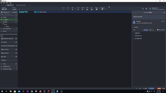 GitKraken - Initialisation d'un repo github, commit et push смотреть онлайн