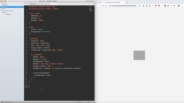 HTML, CSS bilan loading animation (Speed Coding) | Loading animation with HTML, CSS (speed coding) смотреть онлайн