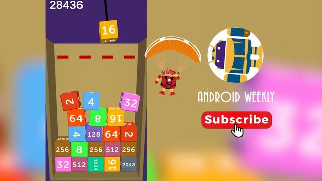 Tower Cube 2048 - Drop Block 3D Game Merge (No Sound) смотреть онлайн