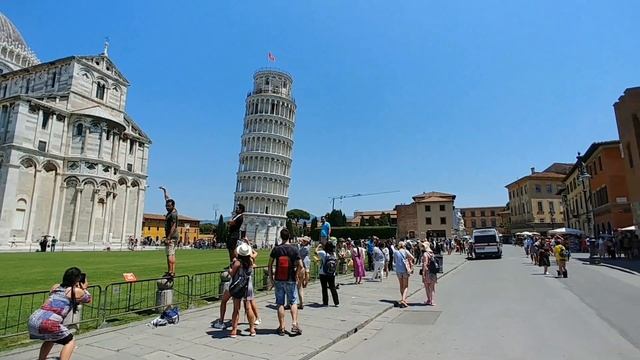 Impression Of Tower Of Pisa, Pisa Baptistery And Pisa Cathedral