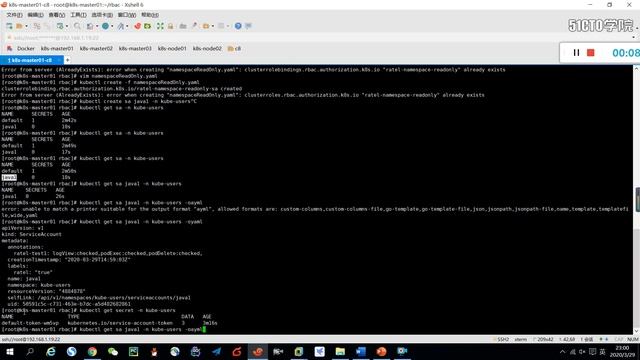 11 10 ServiceAccount权限管理 Kubernetes架构师 实战课程 смотреть онлайн
