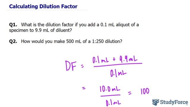 Calculating Dilution Factor смотреть онлайн