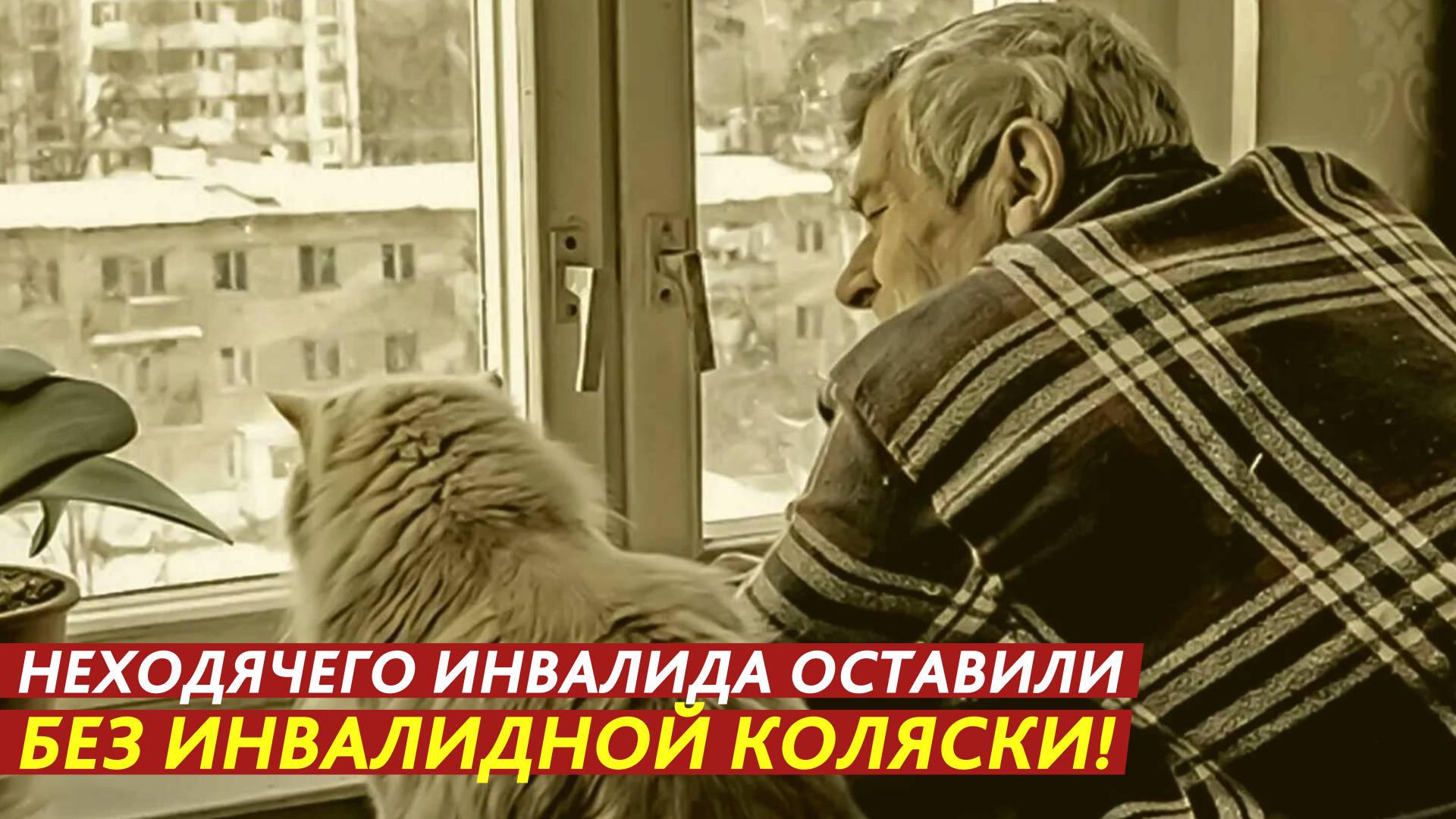 Неходячего инвалида оставили без инвалидной коляски! смотреть онлайн