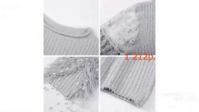 Одежда с AliExpress - Женственный джемпер с мехом смотреть онлайн