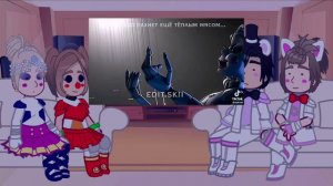 Реакция FNaF 5: Sister Location(human!Аниматроников) на ТикТок