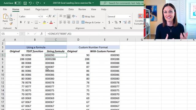 Add 0 in front of number in Excel (5 quick fixes) смотреть онлайн