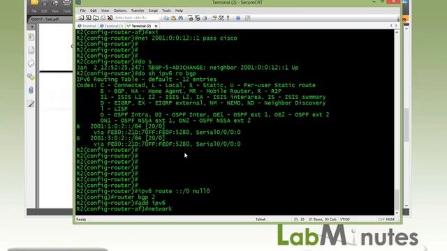 LabMinutes# RS0048 - Cisco IPv6 BGP (Part 2) смотреть онлайн